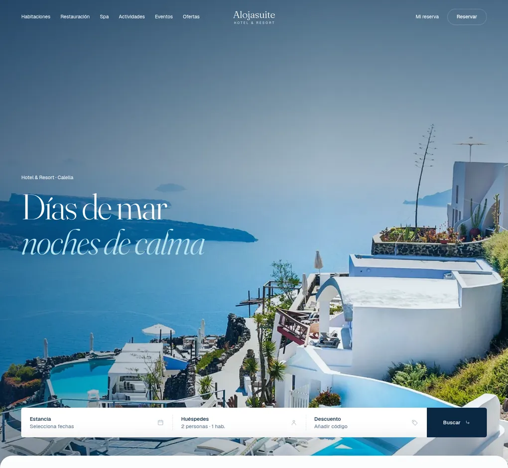 Web de Hotel Alojasuite