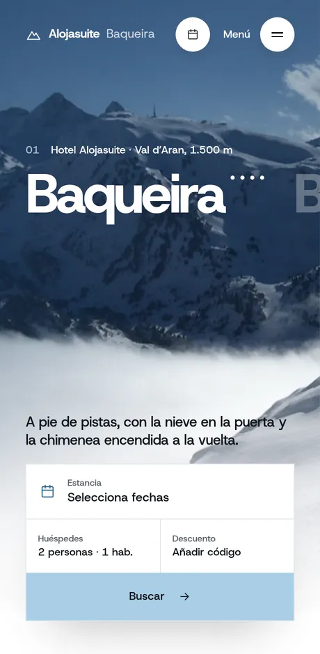 Web de Alojasuite Baqueira